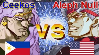 JoJos Bizarre Adventure  Ceekos vs Aleph Null [upl. by Crisey180]