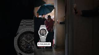 Travisscott wore an Gold Royal Oak Perpetual Calendar travisscott watches shorts fyp [upl. by Ezzo]