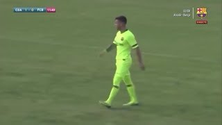 Carles Pérez vs Alcoyano ● Barcelona B ● Segunda B 201819 [upl. by Aryt]