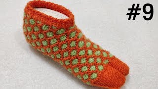 How to Make Designer Ladies Socks 9 [upl. by Krucik]