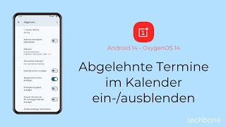 Abgelehnte Termine im Kalender einblenden oder ausblenden  OnePlus Android 14  OxygenOS 14 [upl. by Ferro]