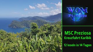 MSC Preziosa Kreuzfahrt Karibik  12 Inseln in 14 Tagen [upl. by Monia]