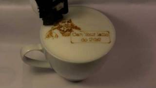 Latte Art Printer Can your latte do this [upl. by Enened383]