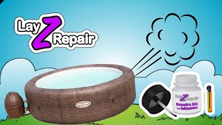 How to repair a Puncture for my Lay Z spa St Moritz Hot Tub [upl. by Anitsud725]