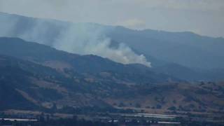 Wildfire in Almaden Quicksilver County Park [upl. by Goulette646]