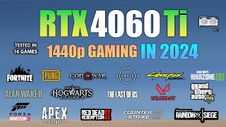 RTX 4060 Ti  1440p gaming Test in 2024 [upl. by Aihsened]