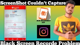 Bob M Connect Screenshot Couldnt Capture  Instagram Black Recorder Problem  Bob M Connect [upl. by Fachanan]