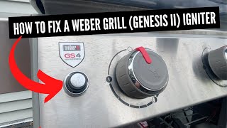 How To Fix A Weber Genesis II Grill Igniter [upl. by Ennasirk]