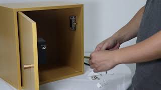 ETEKJOY RFID Electronic Cabinet Lock Hidden DIY for Wooden Cabinet Locker Drawer Cupboard ET924 [upl. by Erida]