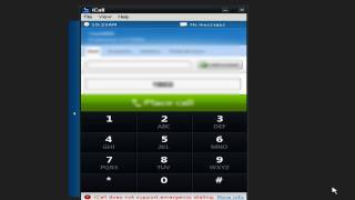 Make Free Phone calls over the internet from your Desktop  iCall [upl. by Ahsial939]