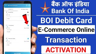 How to Activate BOI Debit Card for Online Transaction  BOI Debit Card ECom Transaction Activation [upl. by Onia159]