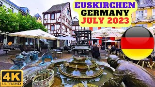 【4K】After the flood two years ago Euskirchen Germany  Walking tour through the city center 🇩🇪 [upl. by Aihseit]