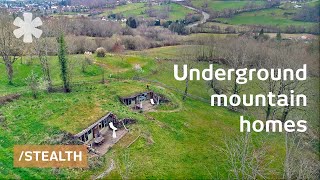 Family builds twin underground homes in ancient mountain farm [upl. by Vernor]