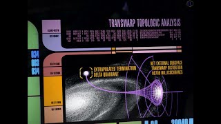 Star Trek  TNG  Enterprise Traveling 65 LightYears Jacking into Transwarp Technology [upl. by Coit433]