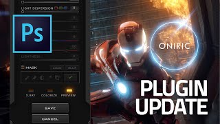 Oniric plugin update v1310  Non destructive glow generator for Adobe Photoshop CC [upl. by Harahs]