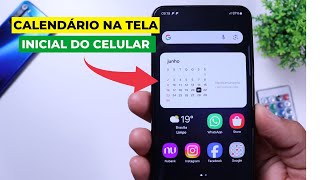 Como adicionar calendário na tela inicial do Celular [upl. by Vogel]