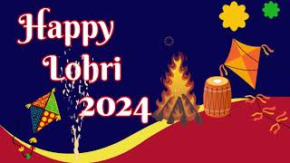 Happy Lohri Wishes 2024  Happy Lohri WhatsApp status  Lohri Festival Wishes  Happy Lohri 2024 [upl. by Conlan]