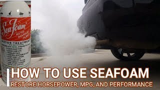 HOW TO USE SEAFOAM MOTOR TREATMENT THROUGH VACUUM LINE RESTORE MPG HORSEPOWER PERFORMANCE DIY [upl. by Cockburn517]