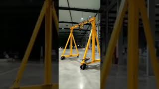 Portable Gantry Crane 360degree Rotation  cranesdqcom [upl. by Domineca]