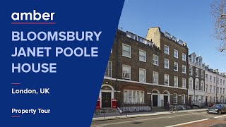 Property Tour  Bloomsbury Janet Poole House London  Student Accommodation in UK  amber [upl. by Onahpets]