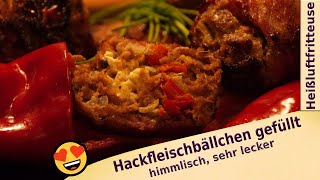 leckere Hackfleischbällchen  einfach und schnell zubereitet in der Heißluftfritteuse [upl. by Beauchamp467]