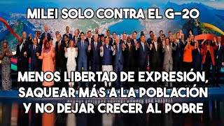 MILEI SOLO CONTRA EL G20 Y LA AGENDA 2030 [upl. by Cerell71]