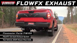 Flowmaster FlowFX Dual Out Same Side Exhaust System for 20172023 Nissan Titan 56L 718105 [upl. by Matt476]