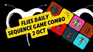 FLIES Daily Sequence Game Combo 2nd Oct telegrambot airdropcrypto [upl. by Cerelly]