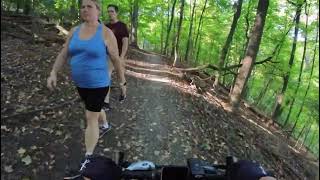 Bike ride in Frick Park on a busy crowded Sunday afternoon [upl. by Cuthbert]