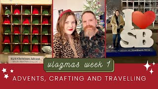 Vlogmas Week 1  Opening Advents Christmas Shopping and Visiting Family [upl. by Ibbob]