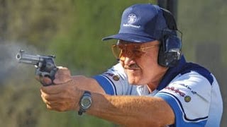 Fastest shooter EVER Jerry Miculek World record 8 shots in 1 second amp 12 shot reload HD [upl. by Freyah]