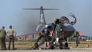 F104 STARFIGHTER Flies Again Over Italy Awesome J79 Howl [upl. by Bulley848]