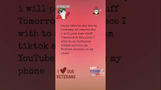 Wishing everyone a happy veteran day thank ya for serving our country [upl. by Norel209]