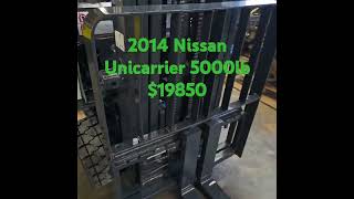 2014 Nissan Unicarrier Forklift 5000lb Only 1400hours Emailme registerequipmentoutlookcom [upl. by Akinehs]