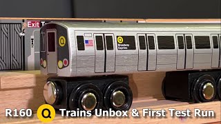 Munipals MTA R160 Q train Unbox amp Test Run Trainman6000  Real R160 Trains At Kings Hwy [upl. by Crispa]