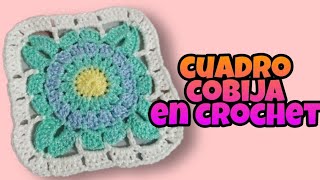 Cómo tejer COBIJA o MANTA de BEBÉ👶 a CUADROS crochet 🏵 [upl. by Crescentia706]