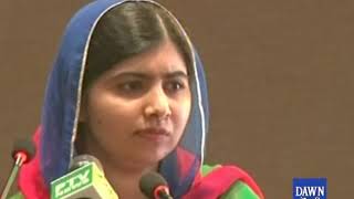 Malala Yousafzai speech in Islamabad after return to Pakistan [upl. by Anaes]