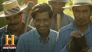 Cesar Chavez American Civil Rights Activist  Fast Facts  History [upl. by Dumm]