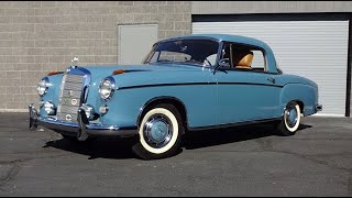 1959 MercedesBenz 220 S Coupe in Light Blue amp Engine Sound on My Car Story with Lou Costabile [upl. by Anitneuq752]