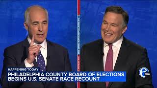 Philadelphia County Board of Elections begins US Senate race recount [upl. by Breskin427]