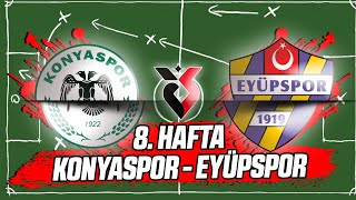 Süper Lig 8 Hafta Konyaspor vs Eyüpspor [upl. by Gnet]