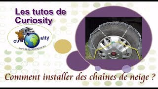 NEIGE  COMMENT INSTALLER DES CHAINES [upl. by Ecirtak]