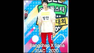 BANG CHAN SKZ X SANA TWICE 💛💙 Date Sweet Moments GAMES ISAC COMPILATION [upl. by Inimod]