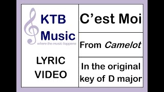 Cest Moi CamelotLyric Video Robert Goulet Original Cast [upl. by Miru751]