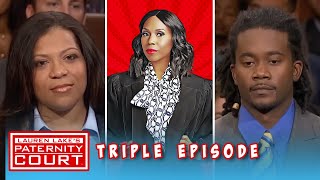 Two Men Come To Court To Find Out If They Are The Father Triple Episode  Paternity Court [upl. by Sokram]