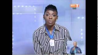 Murielle Ahoure au JT de 13H sur la RTI le 14 Mars 2012 [upl. by Allesig]