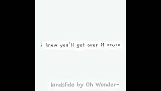 Landslide by Oh Wonder edit [upl. by Neeli]