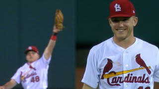 COLSTL Bader all smiles in eventful 8th inning [upl. by Zubkoff791]