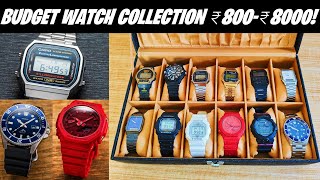 My Budget Watch Collection PART1⚡ BEST Casio GShock Timex INDIA 2022 [upl. by Eelirrem194]