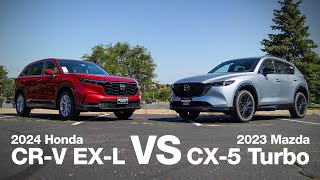 2023 Mazda CX5 vs 2024 Honda CRV  Comparison and Review [upl. by Delbert671]